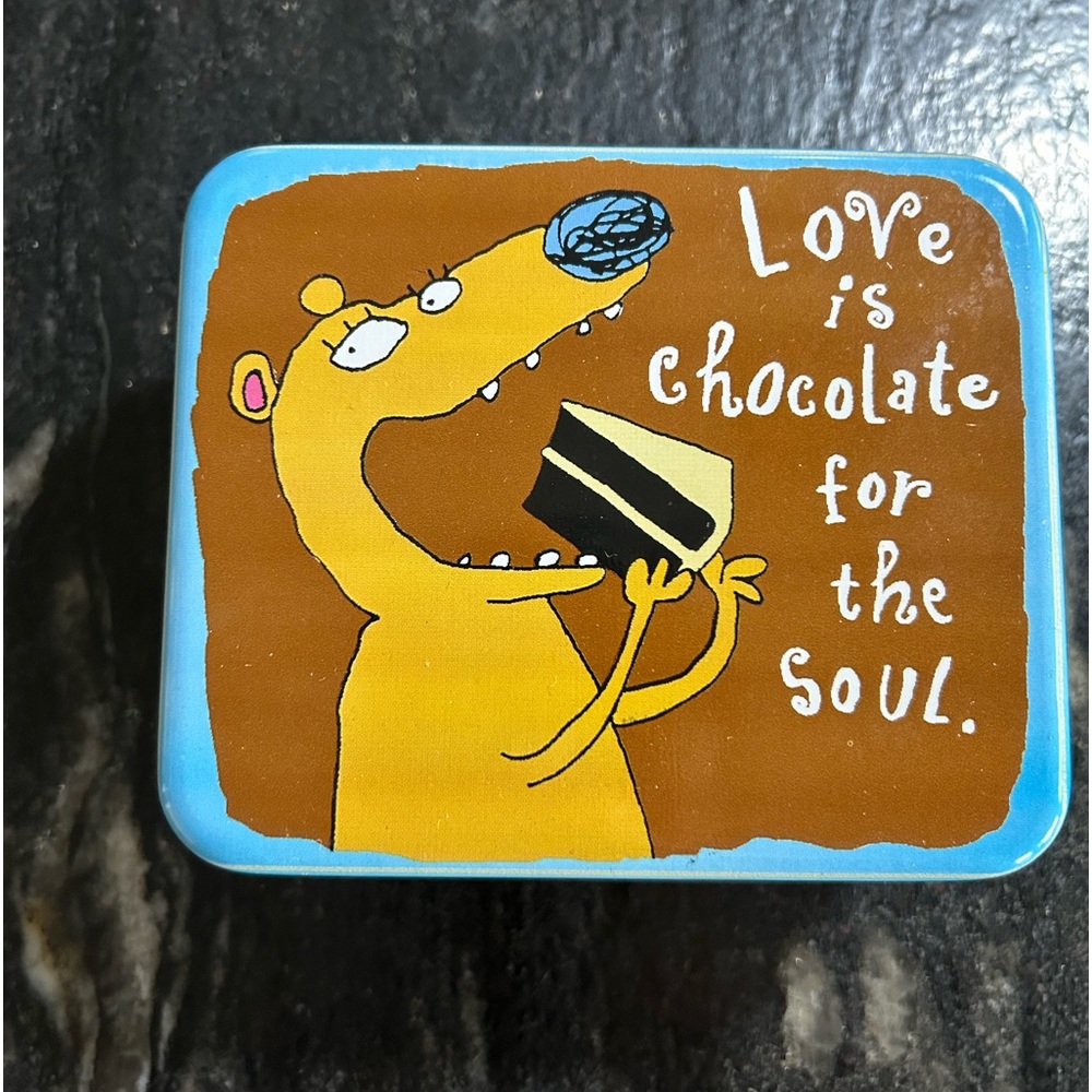 Hallmark Shoebox “Love is chocolate for the Soul” Themed Tin